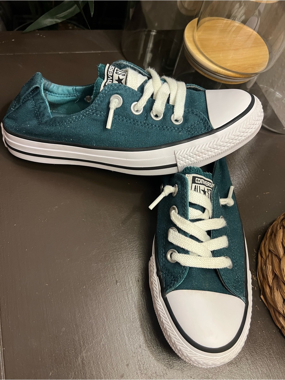 Converse Shoreline Jade Teal-Green Chucks 7